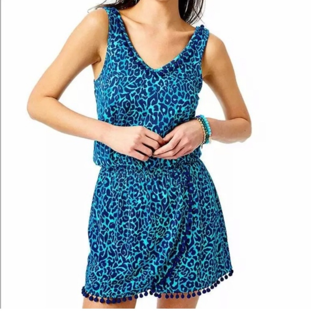Lilly Pulitzer Gigi Romper (XXS) EUC Oyster Bay Navy. Worn 3 times.